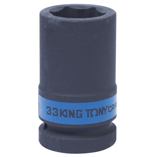 KING TONY Головка торцевая ударная глубокая шестигранная 1", 33 мм, изображение 4 • Купить по низкой цене в интернет-магазине СМЭК