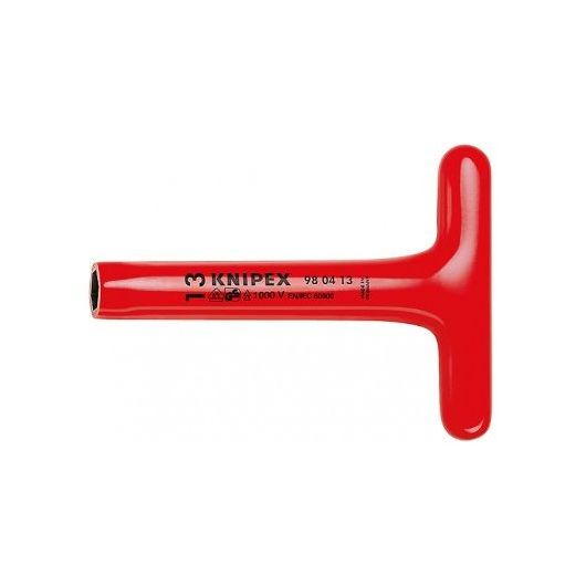 Ключ торц. 6-гран. с Т-образной рукояткой VDE, размер под ключ 17 мм, L-300 мм, диэлектр. • Купить по низкой цене в интернет-магазине СМЭК