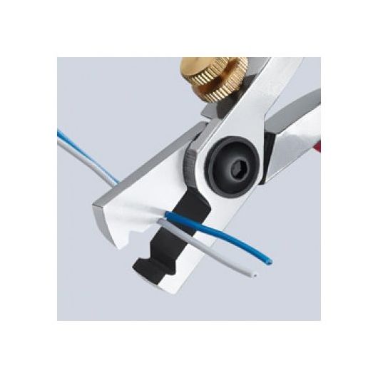 Стриппер-ножницы для электроники, для одно/много/тонкожил. кабеля, зачистка: Ø 0.1 - 0.8 мм, пружина, изображение 2 • Купить по низкой цене в интернет-магазине СМЭК