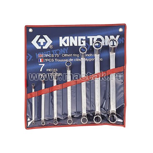 KING TONY Набор накидных ключей, 1/4"-9/8", 7 предметов • Купить по низкой цене в интернет-магазине СМЭК
