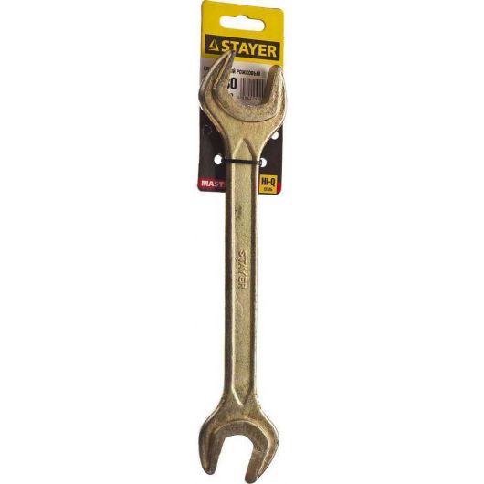 Рожковый гаечный ключ STAYER 27 x 30 мм 27038-27-30, изображение 2 • Купить по низкой цене в интернет-магазине СМЭК