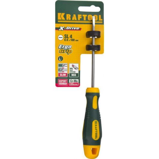KRAFTOOL Х-Drive SL4х90 отвертка, 250071-4.0-090, изображение 5 • Купить по низкой цене в интернет-магазине СМЭК