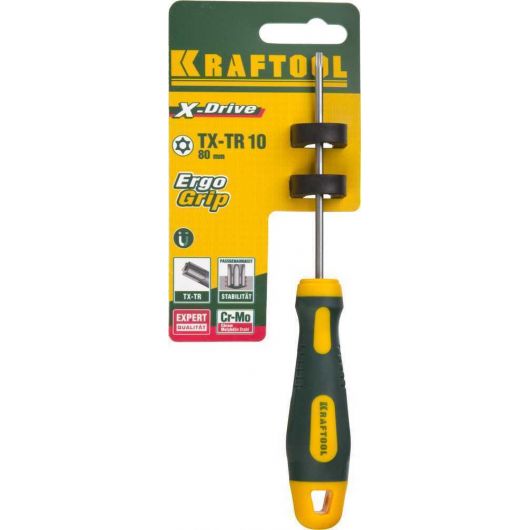 KRAFTOOL Х-Drive TX HOLE10x80 отвертка, 250077-10-080, изображение 4 • Купить по низкой цене в интернет-магазине СМЭК