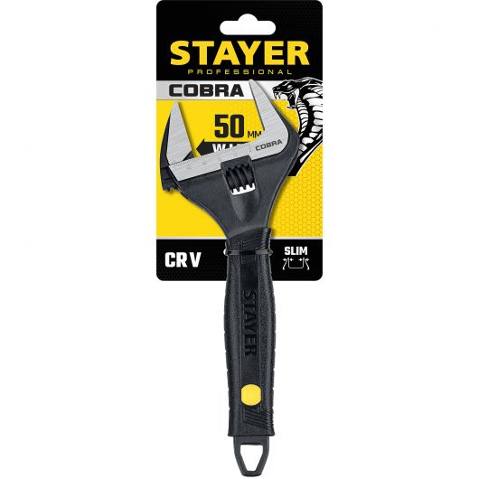 Разводной ключ STAYER Cobra  250 / 50 мм 27264-25, изображение 3 • Купить по низкой цене в интернет-магазине СМЭК