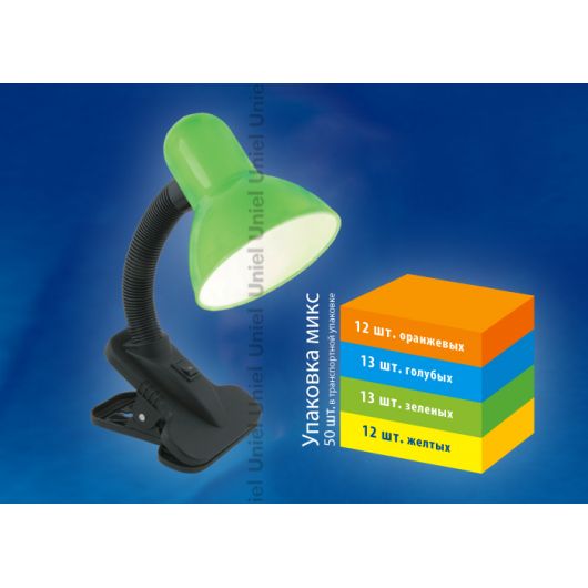 Купить Светильник  настольный TLI-222 MIX (Deep Orange, Light Blue, Light Green, Light Yellow). E27 в интернет-магазине СМЭК