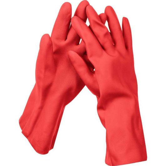Латексные перчатки ЗУБР р. XL с х/б напылением рифлёные 11250-XL, изображение 2 • Купить по низкой цене в интернет-магазине СМЭК
