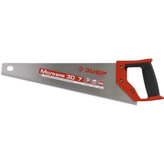 Универсальная ножовка ЗУБР Молния-3D 400 мм 15077-40, изображение 4 • Купить по низкой цене в интернет-магазине СМЭК