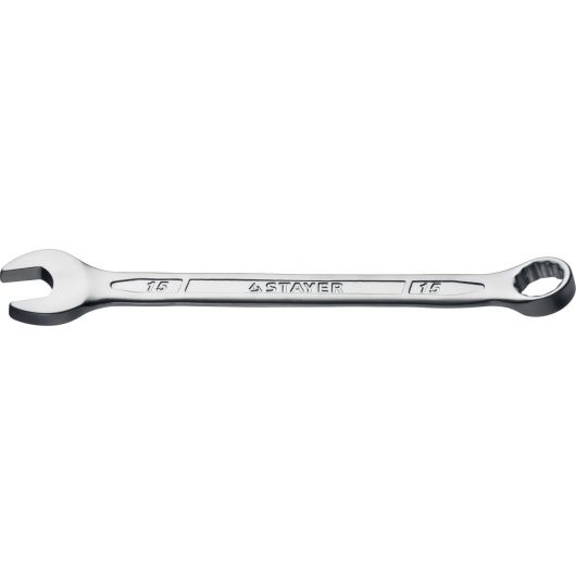 Комбинированный гаечный ключ STAYER 15 мм  27081-15, изображение 2 • Купить по низкой цене в интернет-магазине СМЭК