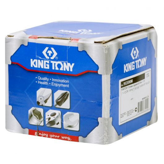 KING TONY Головка торцевая ударная шестигранная 1&1/2", 90 мм, изображение 2 • Купить по низкой цене в интернет-магазине СМЭК