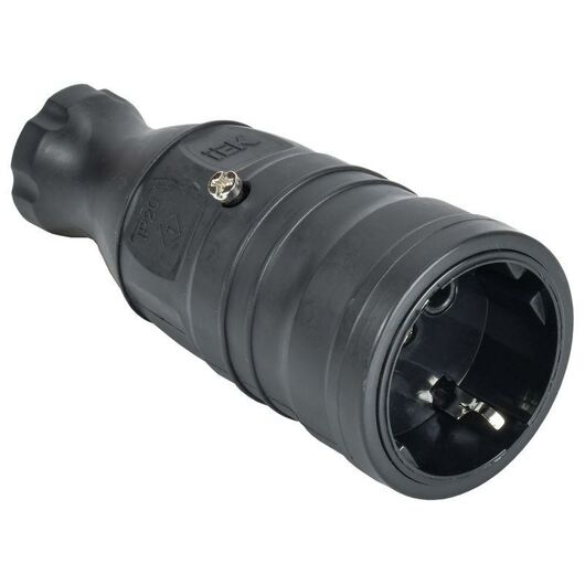 Розетка переносная OMEGA РБп14-1-0м IP20 черн. IEK OM-KR20-16-20-P1-00-K02 • Купить по низкой цене в интернет-магазине СМЭК