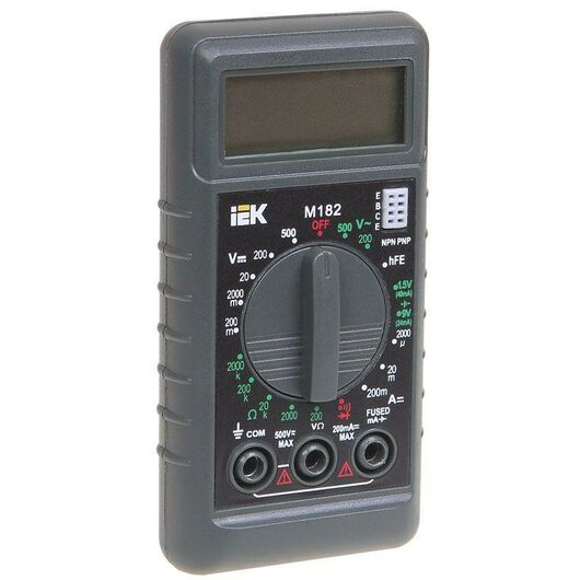 Мультиметр цифровой Compact M182 IEK TMD-1S-182 • Купить по низкой цене в интернет-магазине СМЭК