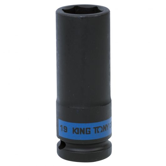 KING TONY Головка торцевая ударная глубокая шестигранная 1/2", 19 мм, изображение 3 • Купить по низкой цене в интернет-магазине СМЭК