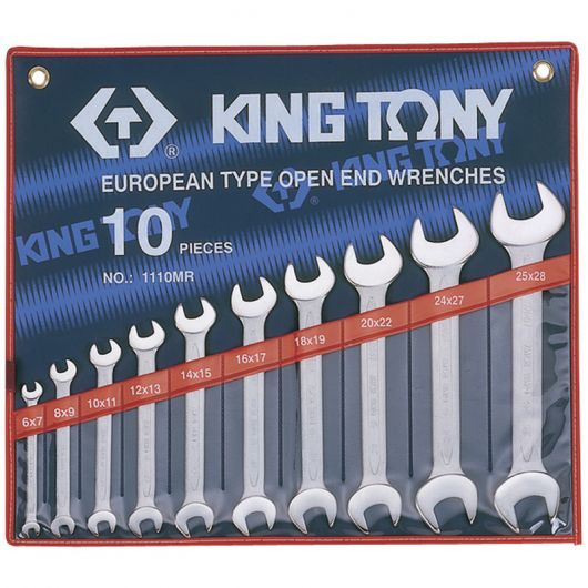 KING TONY Набор рожковых ключей, 6-28 мм, 10 предметов • Купить по низкой цене в интернет-магазине СМЭК