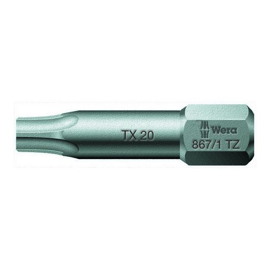 867/1 TZ TORX® бита торсионная, вязкая твёрдость, хвостовик 1/4" C 6.3, TX 20 x 25 мм • Купить по низкой цене в интернет-магазине СМЭК