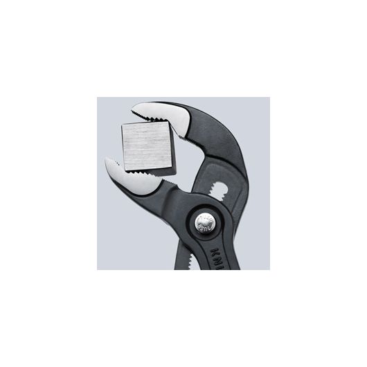 KNIPEX COBRA® клещи переставные с фиксатором, 42 мм (1 1/2"), под ключ 36 мм, L-180 мм, серые, 2-к р, изображение 6 • Купить по низкой цене в интернет-магазине СМЭК