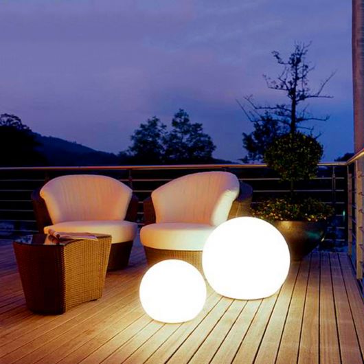 Светильник  "Шар" ULG-R001 030/RGB IP65 BALL декоративный светодиодный, аккум, диаметр 30см, RBG све, изображение 3 • Купить по низкой цене в интернет-магазине СМЭК