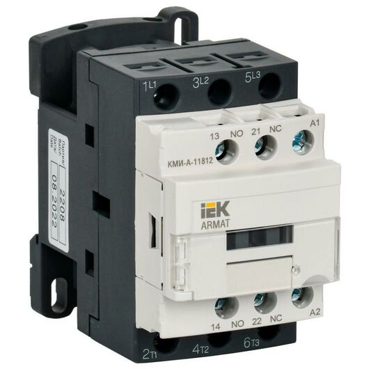 Контактор КМИ-А-11812 LC1D 18А 48В/АС3 1НО/1НЗ ARMAT IEK AR-ACC-11-018-048-11 • Купить по низкой цене в интернет-магазине СМЭК