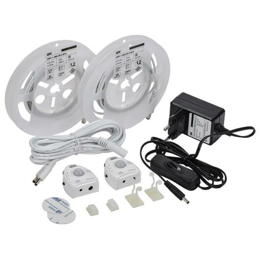 Комплект светодиодной подсветки "Сделай сам" DIY (лента LED 2х1.2м LSR-2835WW60-4.8-IP20-12В + драйв • Купить по низкой цене в интернет-магазине СМЭК