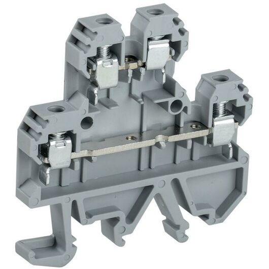 Клемма винтовая КВИ-4-2L двухуровневая 4кв.мм сер. IEK YZN30-004D-K03 • Купить по низкой цене в интернет-магазине СМЭК