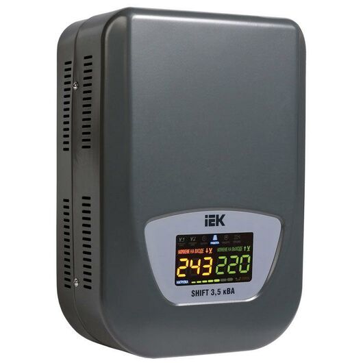 Стабилизатор напряжения Shift 3.5кВА настен. IEK IVS12-1-03500 • Купить по низкой цене в интернет-магазине СМЭК