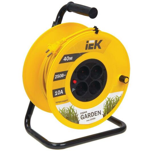IEK Удлинитель на катушке"Garden" 40 м, 10 А • Купить по низкой цене в интернет-магазине СМЭК