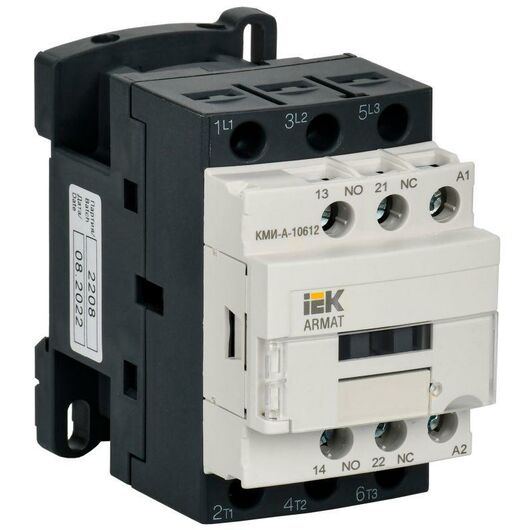 Контактор КМИ-А-10612 LC1D 6А 230В/АС3 1НО/1НЗ ARMAT IEK AR-ACC-11-006-230-11 • Купить по низкой цене в интернет-магазине СМЭК