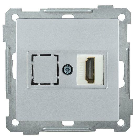 Розетка аудио/видео HDMI СП BOLERO РHDMI-0-Б механизм серебр. IEK EHB10-K23 • Купить по низкой цене в интернет-магазине СМЭК