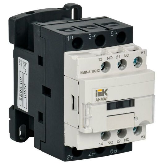 Контактор КМИ-А-10912 LC1D 9А 48В/АС3 1НО/1НЗ ARMAT IEK AR-ACC-11-009-048-11 • Купить по низкой цене в интернет-магазине СМЭК