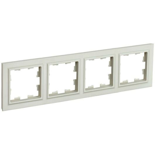 Рамка 4-м BRITE РУ-4-БрКр беж. IEK BR-M42-K10 • Купить по низкой цене в интернет-магазине СМЭК