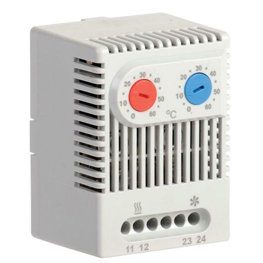 Термостат двухканальный УККт от 0 до +60град.C NO+NC IEK YCE-DTNO-NC-60 • Купить по низкой цене в интернет-магазине СМЭК
