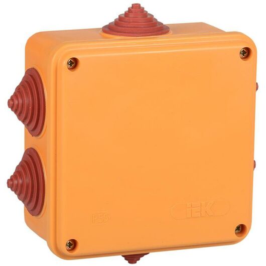 Коробка распаячная огнестойкая ПС 100х100х50 4P 4кв.мм IP55 6 вводов IEK UKF30-100-100-050-4-4-09 • Купить по низкой цене в интернет-магазине СМЭК