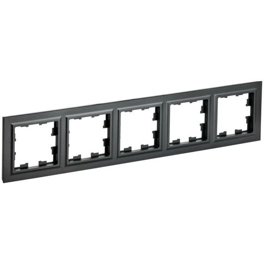 Рамка 5-м BRITE РУ-5-БрЧ черн. IEK BR-M52-K02 • Купить по низкой цене в интернет-магазине СМЭК