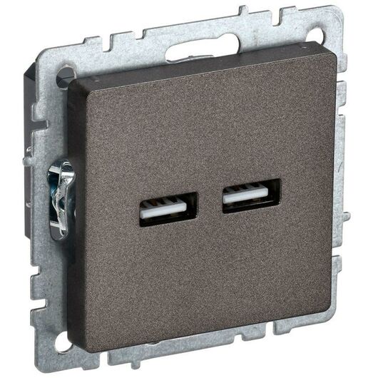 Розетка BRITE USB A+A 3.1А РЮ10-1-БрТБ бр. IEK BR-U21-D31-K45 • Купить по низкой цене в интернет-магазине СМЭК