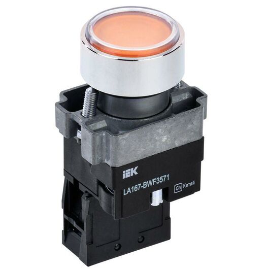 Кнопка LA167-BWF3571 d22мм RC 1з с подсвет. желт. IEK BBT20-BWF3571-1-12-67-K05 • Купить по низкой цене в интернет-магазине СМЭК