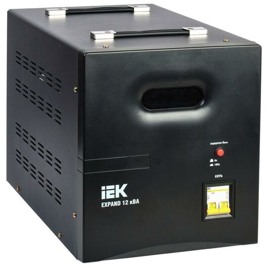 Стабилизатор напряжения 1ф 12кВА EXPAND переносной IEK IVS21-1-012-11 • Купить по низкой цене в интернет-магазине СМЭК
