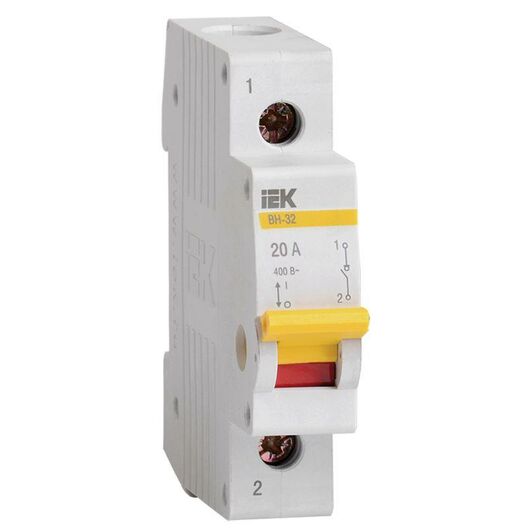 Выключатель нагрузки ВН-32 20А/1П IEK MNV10-1-020 • Купить по низкой цене в интернет-магазине СМЭК