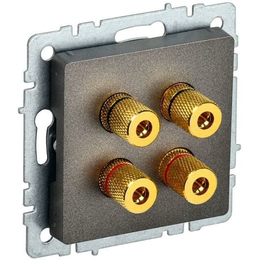 Аудиорозетка 4-м BRITE РА10-БрТБ бр. IEK BR-S40-K45 • Купить по низкой цене в интернет-магазине СМЭК