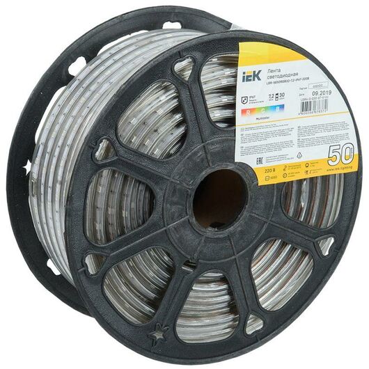 Лента светодиодная LED LSR-5050RGB30-7.2-IP67-220В (уп.50м) IEK LSR4-3-030-67-0-50 • Купить по низкой цене в интернет-магазине СМЭК