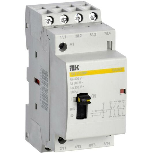 Контактор модульный КМ25-22МР AC с ручным управ. KARAT IEK MKK12-25-22 • Купить по низкой цене в интернет-магазине СМЭК
