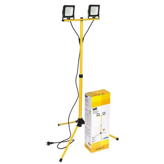 Прожектор светодиодный СДО 06-2х30Ш 6500К IP65 штатив черн. IEK LPDO606-2X030-65-K02 • Купить по низкой цене в интернет-магазине СМЭК