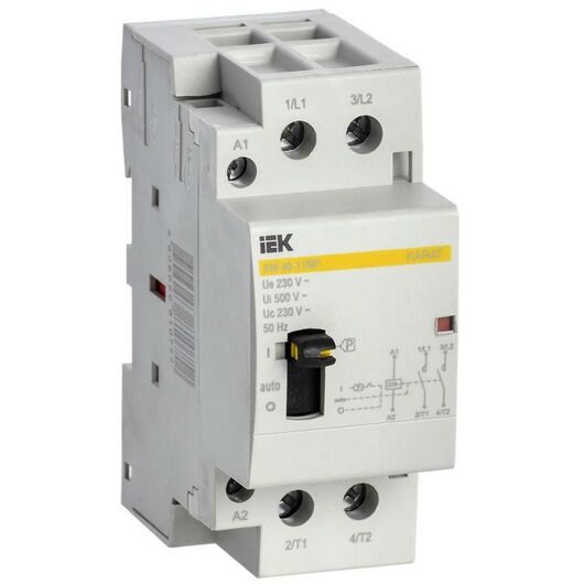 Контактор модульный КМ40-11МР AC с ручным управ. KARAT IEK MKK12-40-11 • Купить по низкой цене в интернет-магазине СМЭК