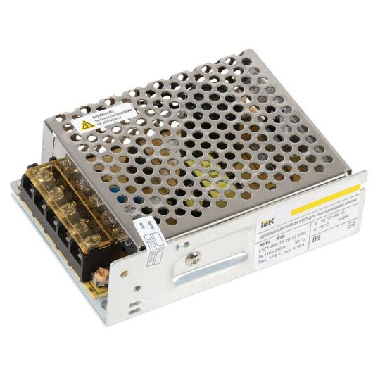 Драйвер LED ИПСН-PRO 5050 50Вт 12В блок-клеммы IP20 IEK LSP1-050-12-20-33-PRO • Купить по низкой цене в интернет-магазине СМЭК