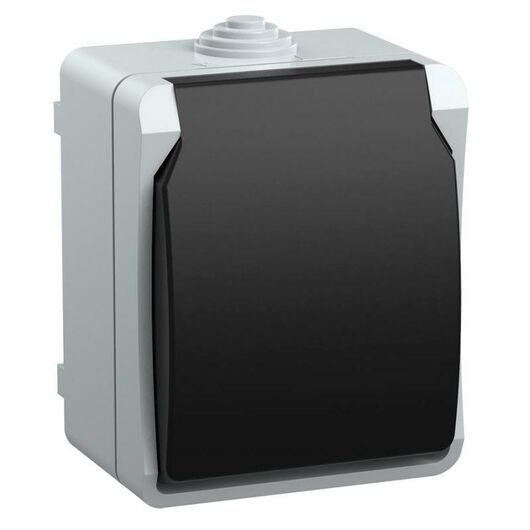 ФОРС Розетка наружная с заземлением с крышкой IP54 IEK  • Купить по низкой цене в интернет-магазине СМЭК