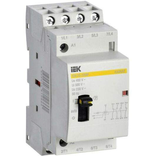 Контактор модульный КМ20-22МР AC с ручным управ. KARAT IEK MKK12-20-22 • Купить по низкой цене в интернет-магазине СМЭК