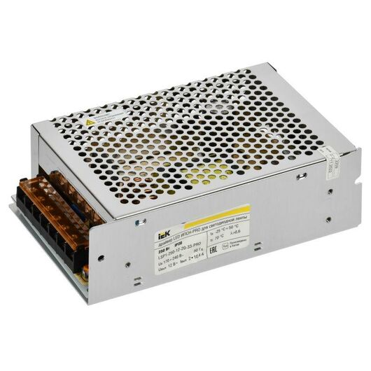Драйвер LED ИПСН-PRO 5050 250Вт 12В блок-клеммы IP20 IEK LSP1-250-12-20-33-PRO • Купить по низкой цене в интернет-магазине СМЭК