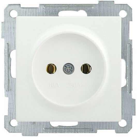 Розетка 1-м СП Bolero РС10-1-0-Б 10А IP20 без заземл. механизм бел. IEK ERB10-K01-10-1 • Купить по низкой цене в интернет-магазине СМЭК