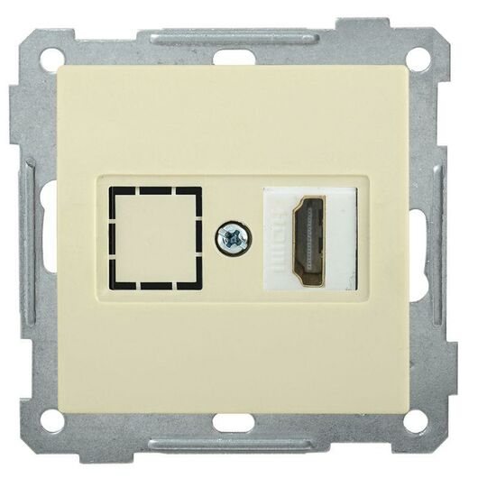 Розетка аудио/видео HDMI СП BOLERO РHDMI-0-Б механизм крем. IEK EHB10-K33 • Купить по низкой цене в интернет-магазине СМЭК
