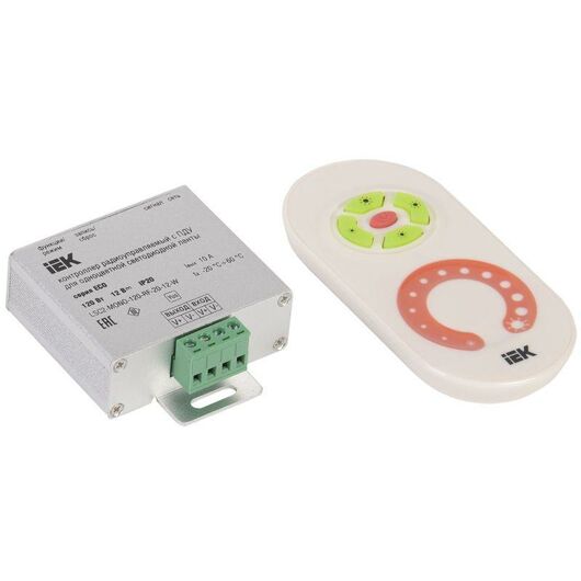 Контроллер с ПДУ радио MONO 1 канал 12В 10А 120Вт бел. IEK LSC1-MONO-120-RF-20-12-W • Купить по низкой цене в интернет-магазине СМЭК