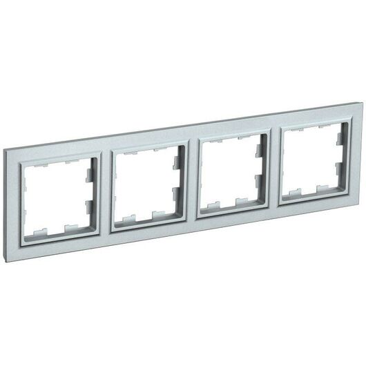 Рамка 4-м BRITE РУ-4-БрА алюм. IEK BR-M42-K47 • Купить по низкой цене в интернет-магазине СМЭК