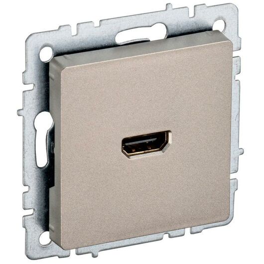 Розетка СП BRITE HDMI РHDMI-0-БрШ шампань IEK BR-H10-K37 • Купить по низкой цене в интернет-магазине СМЭК